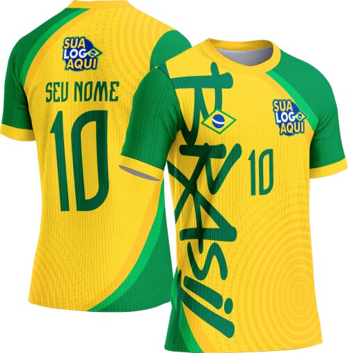 Arte vetor camisa Brasil concept Copa do Mundo