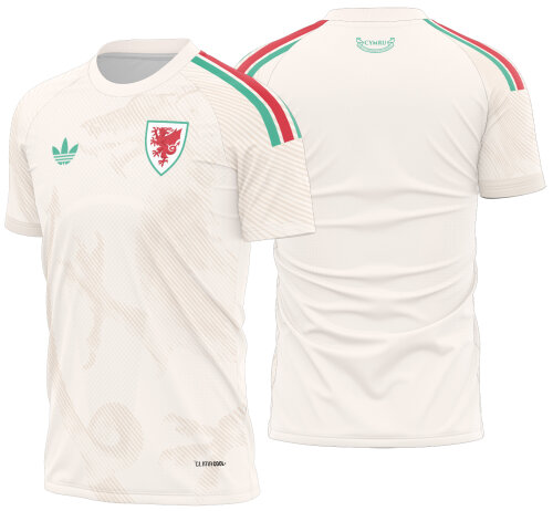 Arte Vetor Camisa Gales visita 2026