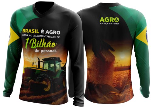 Arte estampa camisa Agro Mod-10