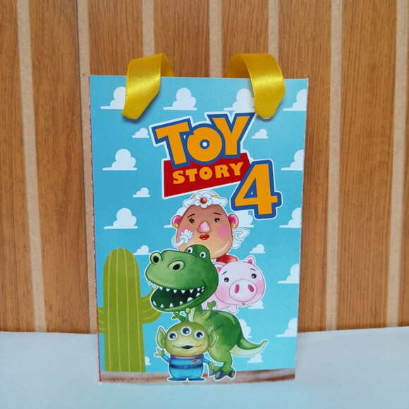 10 Sacolas Personalizadas Toy Story para Lembrancinha
