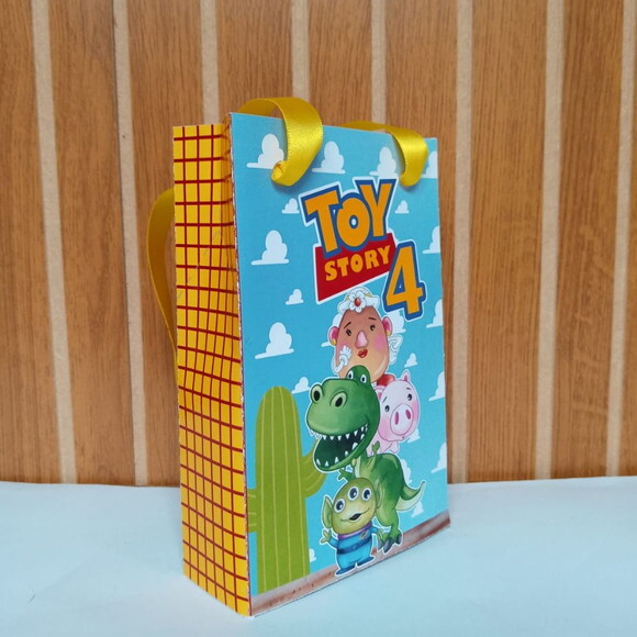 10 Sacolas Personalizadas Toy Story para Lembrancinha
