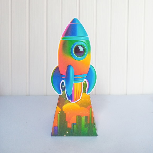 Caixa Pirâmide Astronauta