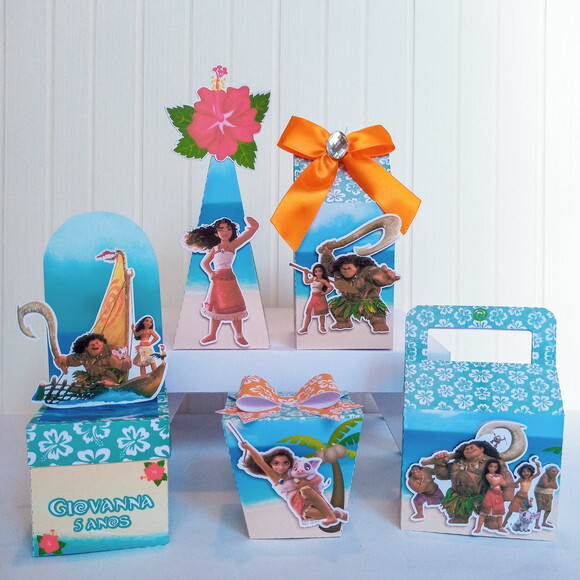 Kit Festa 50 Itens Moana