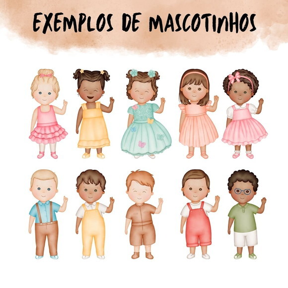 Mascotinhos Personalizados - Combine com o Tema da Sua Festa