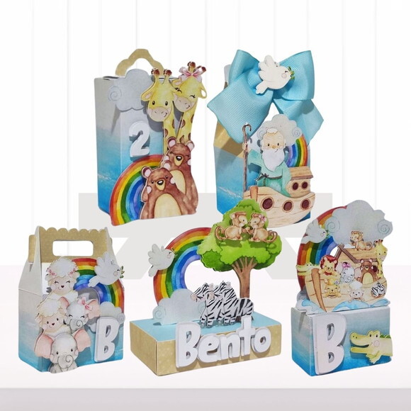 Personalizados Arca de Nóe Menino - 30 Itens