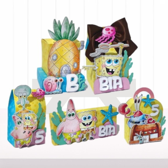 Personalizados Bob Esponja - 40 Itens