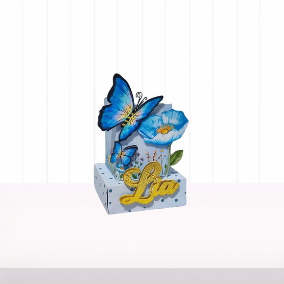 Personalizados Borboletas Azuis - 50 Itens