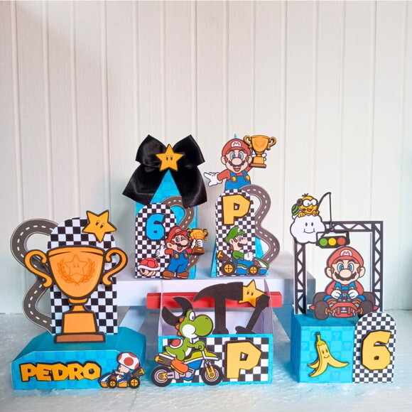 Personalizados Super Mario Kart - 40 Itens