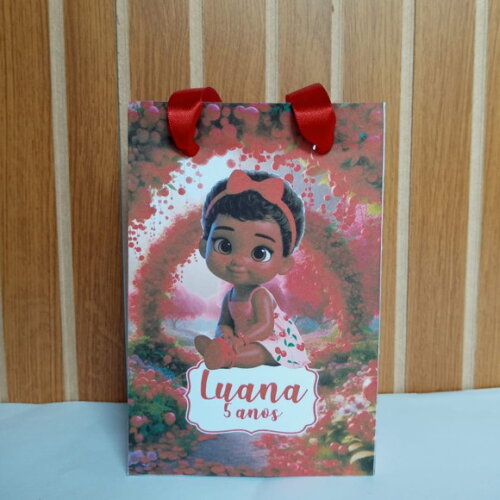 10 Sacolas Personalizadas Cerejinha para Lembrancinha