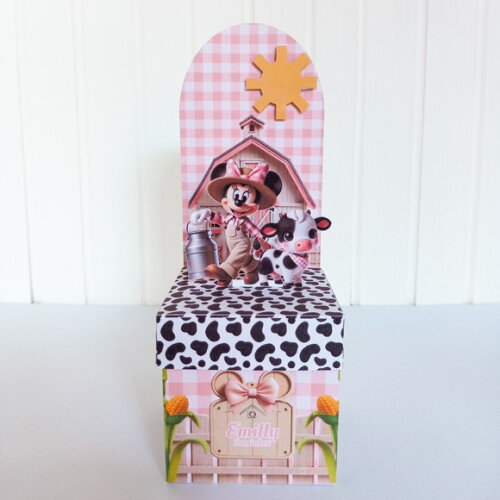 Caixa Cubo com Painel - Fazendinha da Minnie