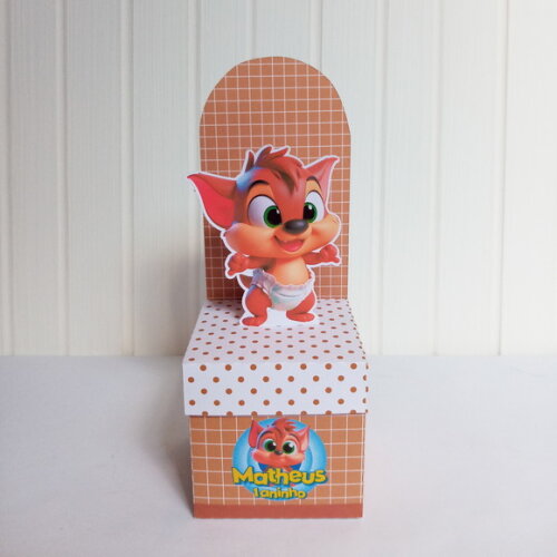 Caixa Cubo com Painel -baby Looney Tunes