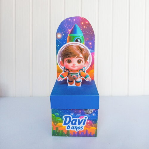 Caixa Cubo com Painel Astronauta