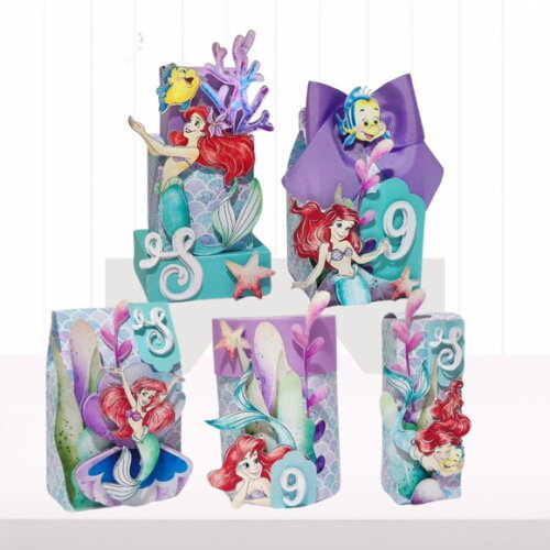 Personalizados Ariel Pequena Sereia - 30 Itens