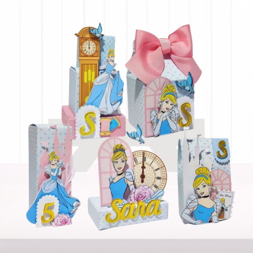 Personalizados Cinderela - 30 Itens