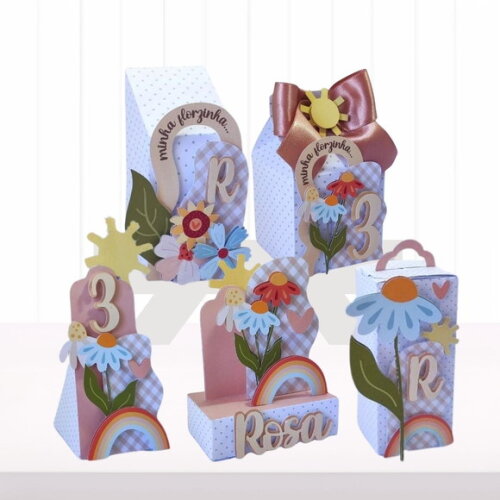 Personalizados Minha Florzinha Boho - 20 Itens