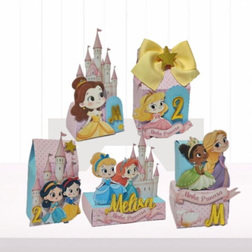 Personalizados Princesas - 40 Itens