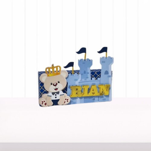 Personalizados Ursinho Realeza - 20 Itens