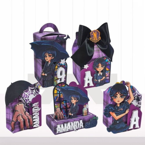 Personalizados Wandinha - 50 Itens