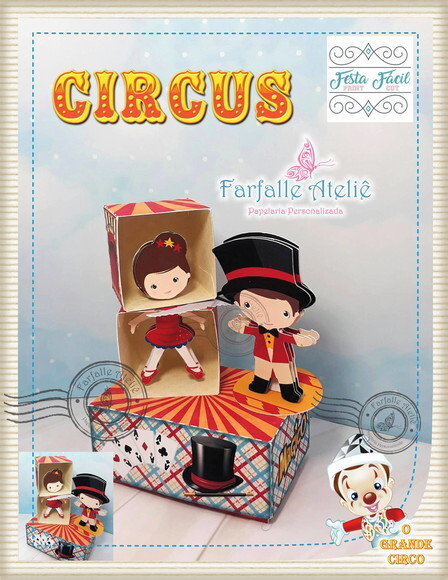ARQUIVO CORTE KIT SILHOUETTE CIRCO LUXO