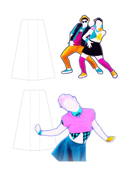 ARQUIVO CORTE KIT SILHOUETTE GAME JUST DANCE LUXO