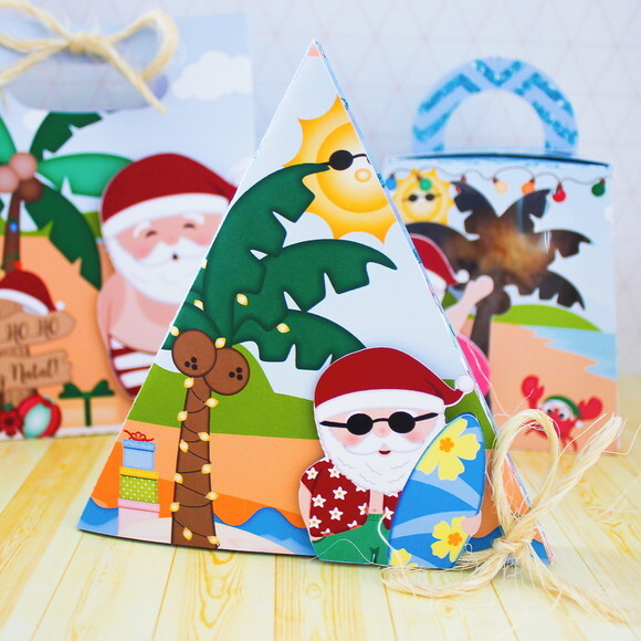Arquivo Corte Kit Silhouette Natal Tropical Luxo