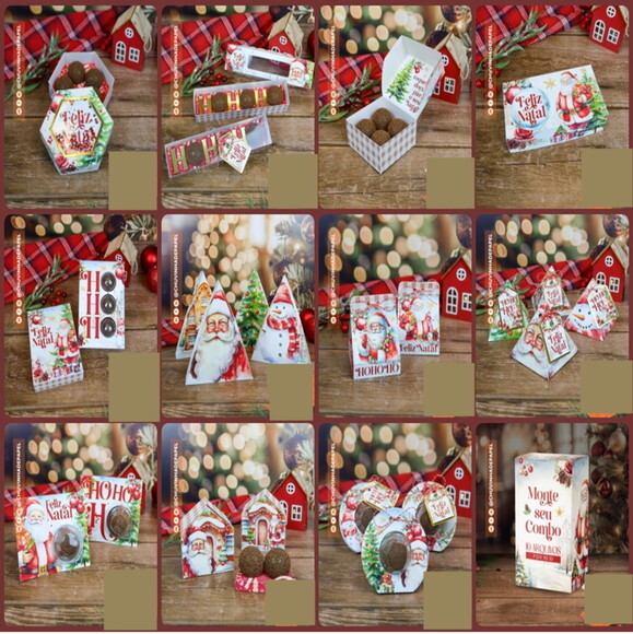Arquivo Corte Kit Silhouette Natal Luxo Studio e pdf