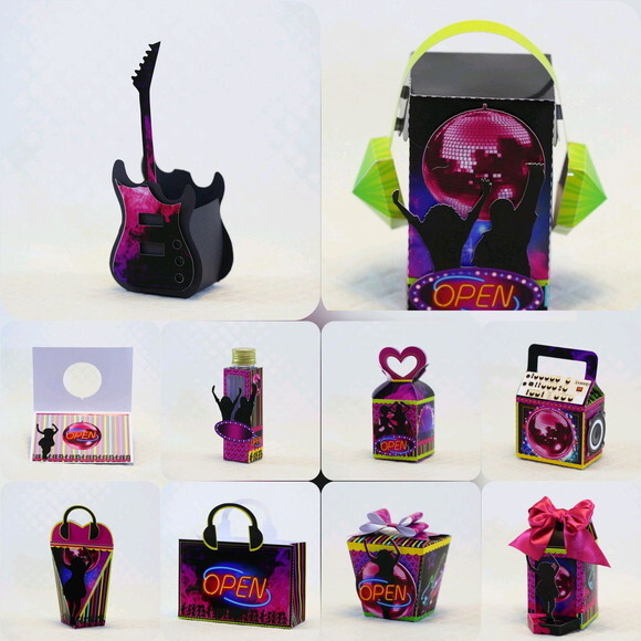 ARQUIVO CORTE KIT SILHOUETTE NEON LUXO 2019