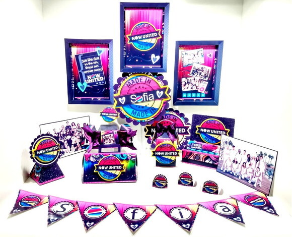 ARQUIVO CORTE KIT SILHOUETTE NOW UNITED FESTA EM CASA