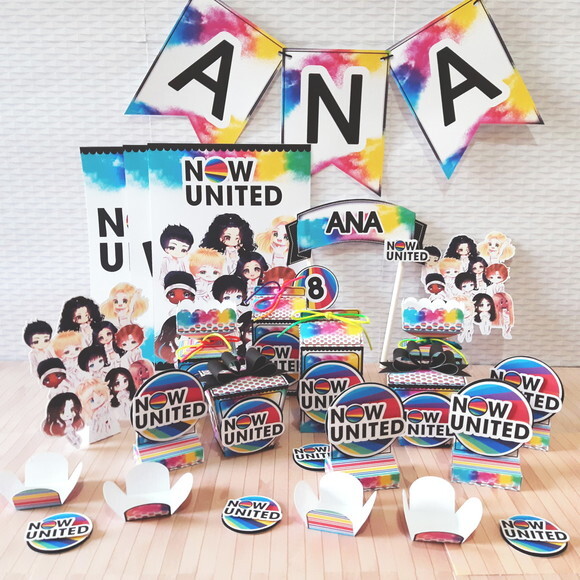 ARQUIVO CORTE KIT SILHOUETTE NOW UNITED FESTA EM CASA