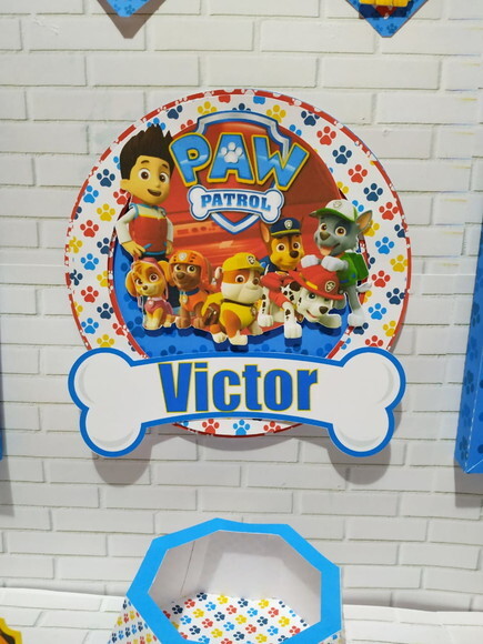 Arquivo Corte Kit Silhouette Patrulha Canina Festa em Casa