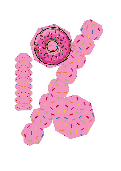 Arquivo Corte Silhouette Caixa Donuts