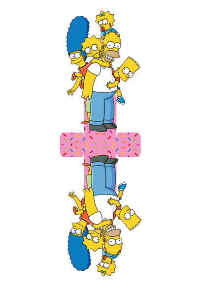 ARQUIVO CORTE SILHOUETTE CAIXA OS SIMPSONS FAMILIA
