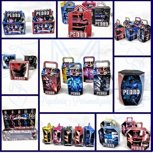 ARQUIVO CORTE SILHOUETTE POWER RANGERS LUXO 2018