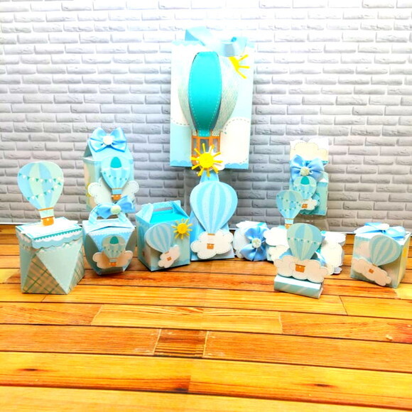 ARQUIVO DE CORTE SILHOUETTE BALÃO AZUL LUXO 2019