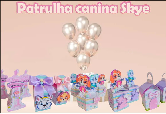 Arquivo de Corte Silhouette Patrulha Canina Menina Luxo