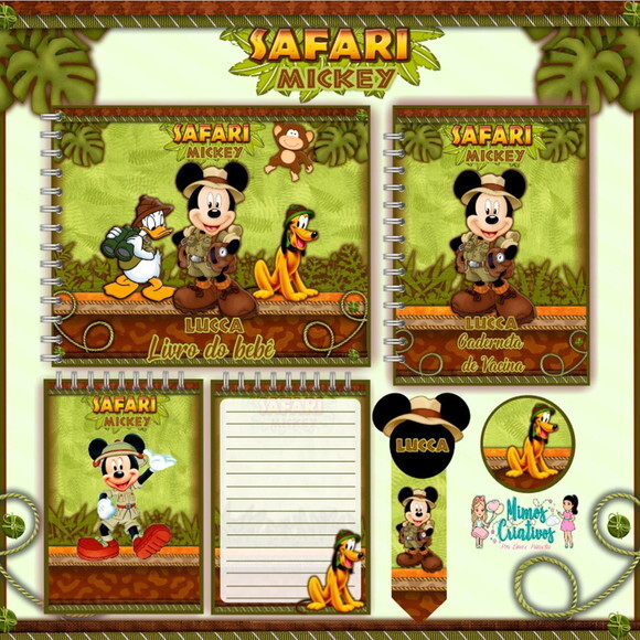 Arquivo Livro do Bebe Mickey Safari Luxo