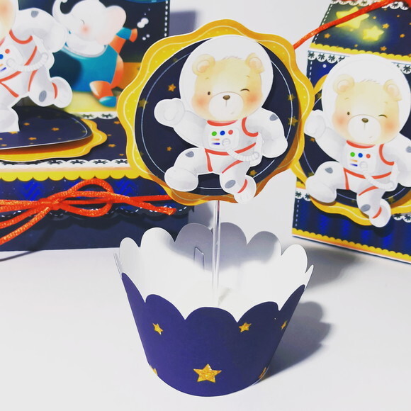 ARQUIVO SILHOUETTE ASTRONAUTA ANIMAIZINHOS FESTA EM CASA
