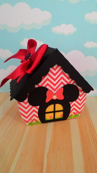 Arquivo Silhouette Casinha Minnie Vermelha
