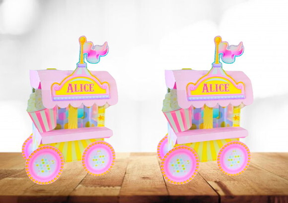 ARQUIVO SILHOUETTE CARRINHO DE PIPOCA CIRCO CANDY MENINA