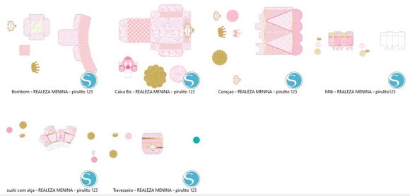 ARQUIVO SILHOUETTE REALEZA MENINA LUXO 2019