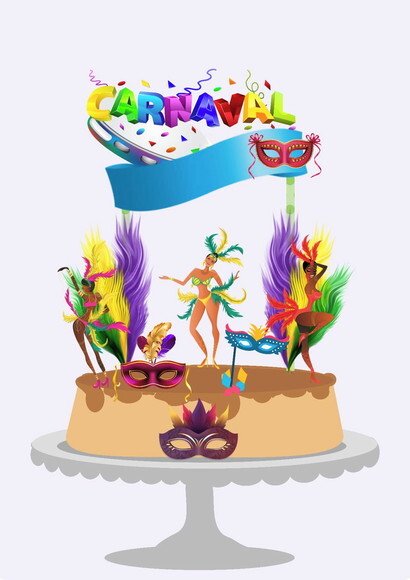 ARQUIVO SILHOUETTE TOPO BOLO carnaval
