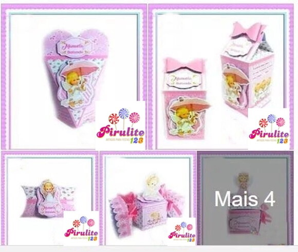 KIT DIGITAL ARQUIVO DE CORTE SILHOUETTE BATIZADO MENINA