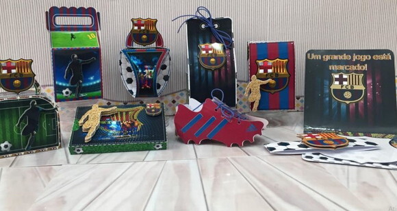 KIT DIGITAL ARQUIVO DE CORTE SILHOUETTE FUTEBOL BARCELONA