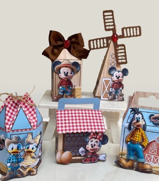Mickey Fazendeiro Arquivo de Corte Studio e pdf