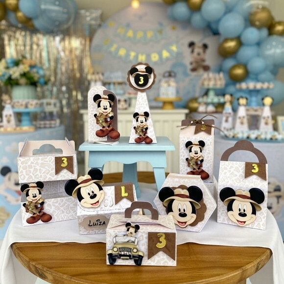 Mickey Safari Arquivo de Corte Studio e pdf
