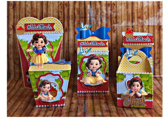 Arquivo de Corte Digital Branca de Neve Baby Studio e pdf
