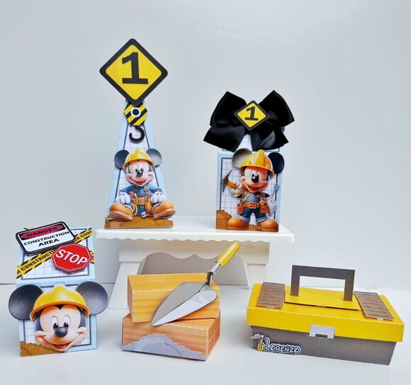 Mickey Construtor Arquivo de Corte Digital Studio e pdf