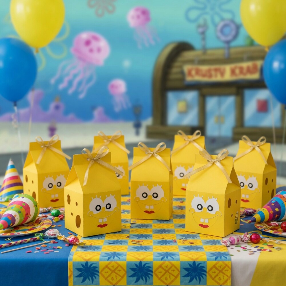BOB ESPONJA CAIXA MILK Arquivo de Corte Studio