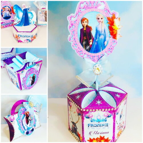 ARQUIVO CORTE KIT PDF TESOURETE FROZEN LUXO
