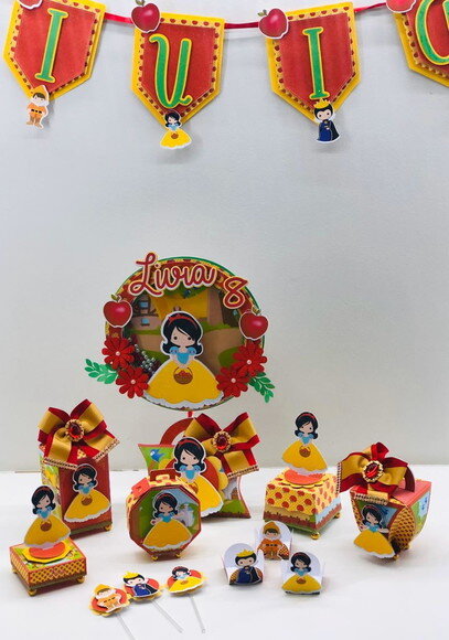 ARQUIVO CORTE KIT SILHOUETTE BRANCA DE NEVE FESTA EM CASA
